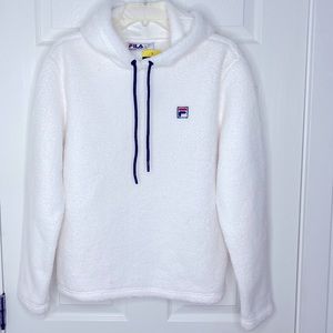 FILA Woman’s White Sherpa Hoodie